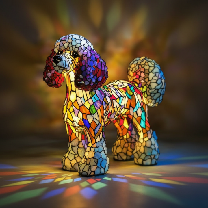 Luz de ambiente Krystal Flame para uma decoração elegante