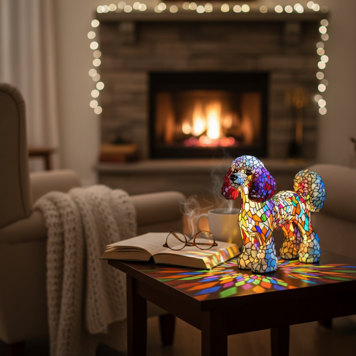 Luz de ambiente Krystal Flame para uma decoração elegante