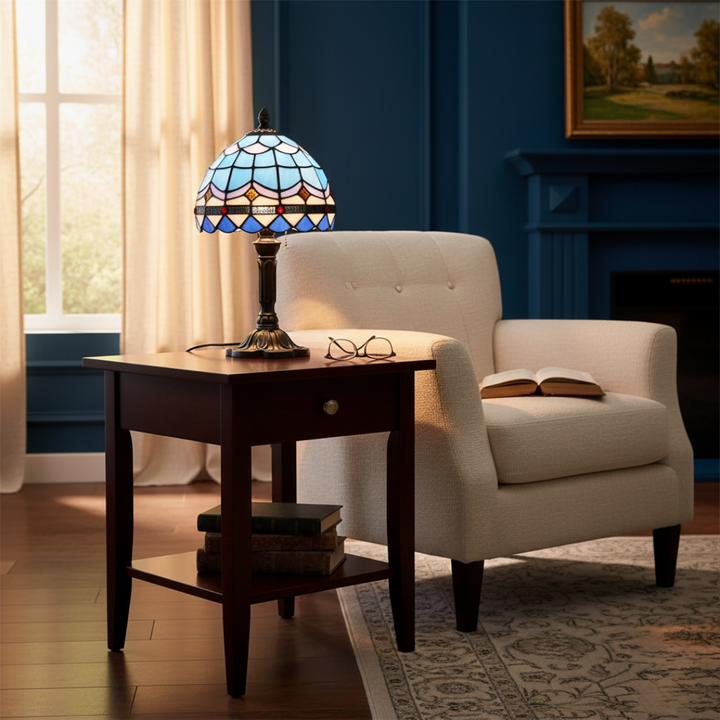 Lâmpada de mesa vintage em estilo barroco AURELIA