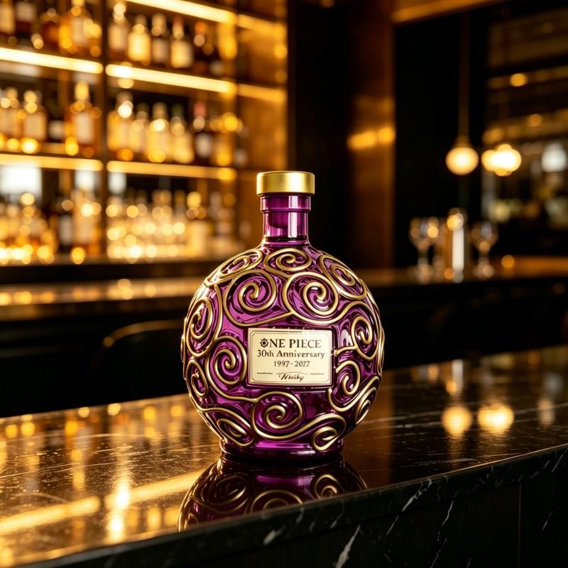 Decantador de whisky em forma de bola com design elegante