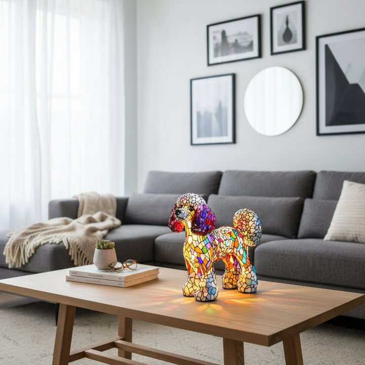 Luz de ambiente Krystal Flame para uma decoração elegante