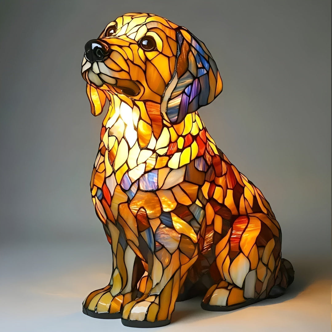 Lâmpada de espírito de golden retriever