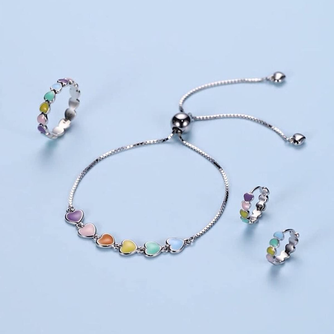 Pulseira ajustável em prata esterlina com impressão de pata de cão