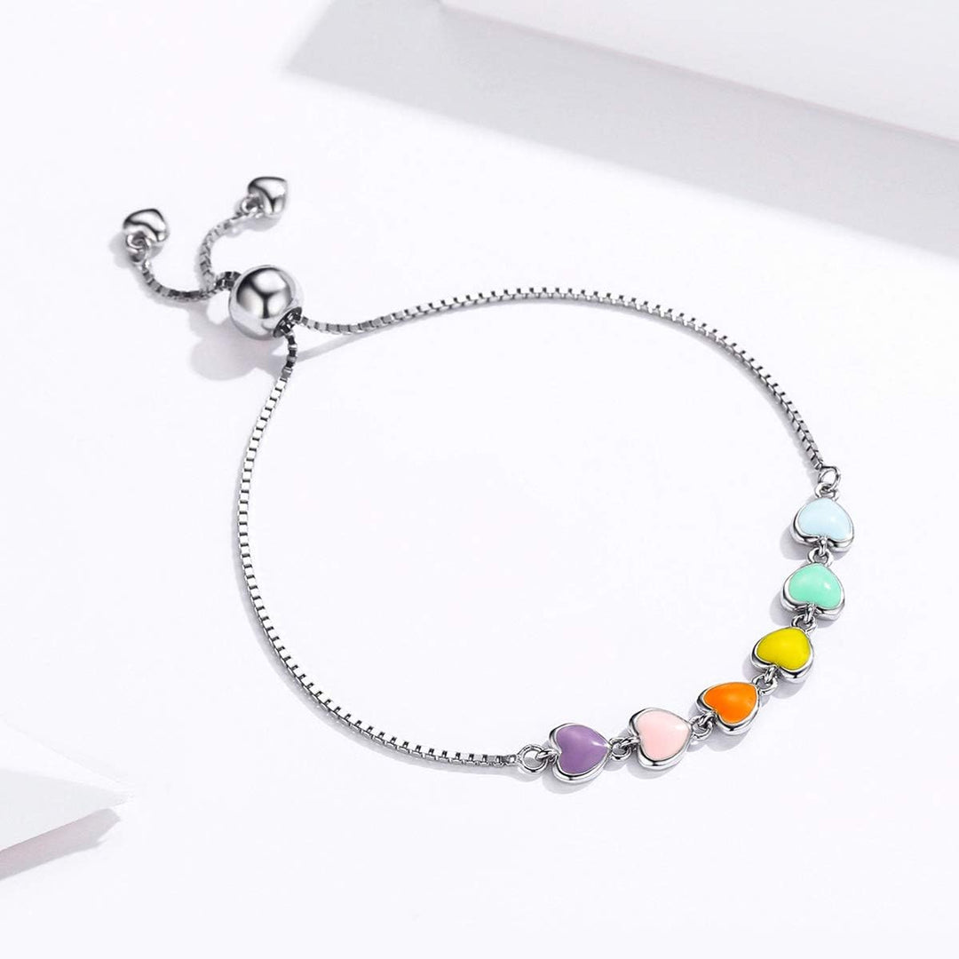 Pulseira ajustável em prata esterlina com impressão de pata de cão
