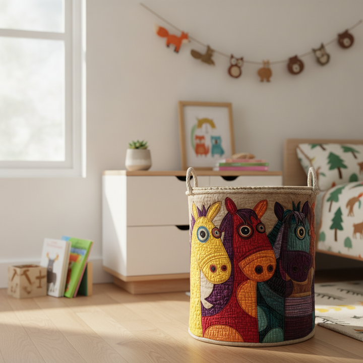 Cesto de roupa Eternal Horse para organização e estilo