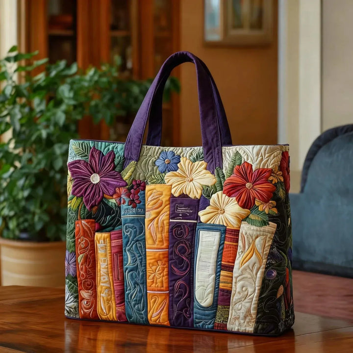 Saco de pano acolchoado para amantes de livros