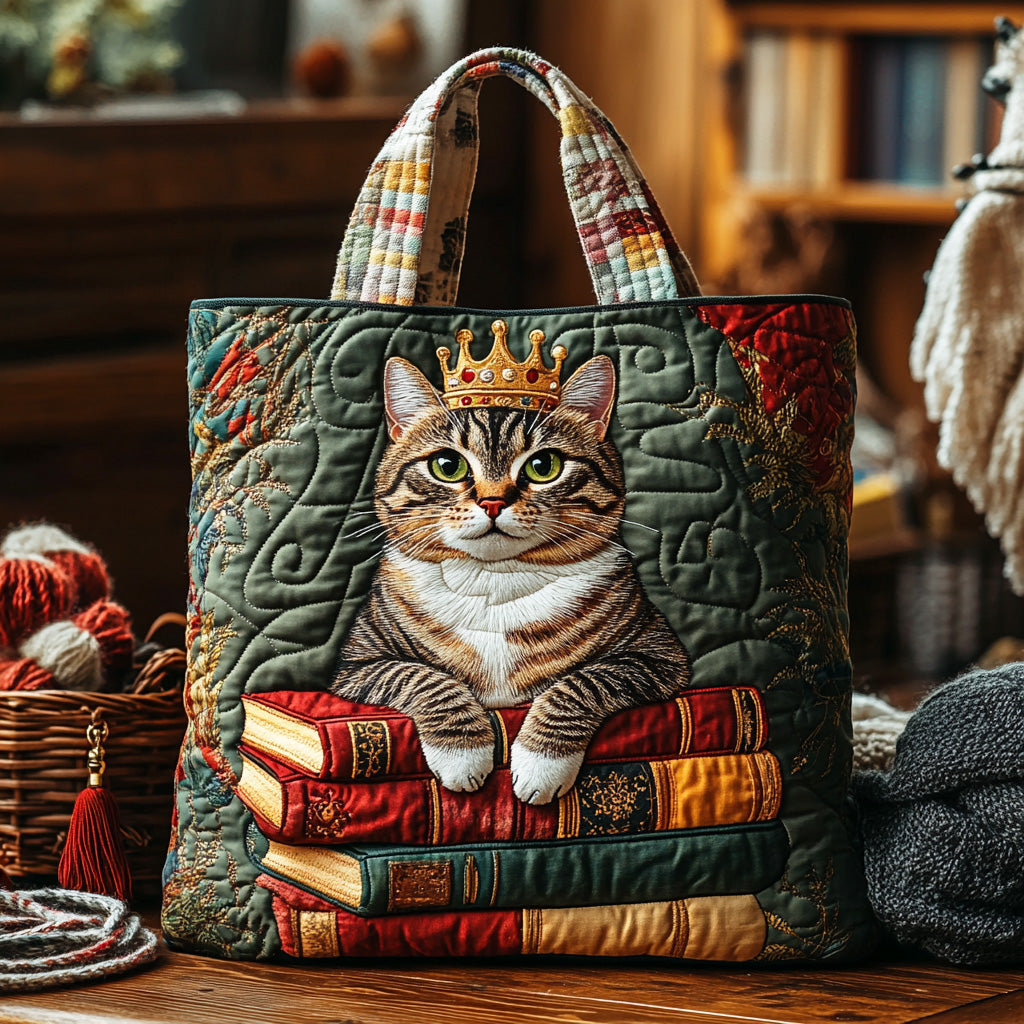Saco de pano com gato para amantes de livros
