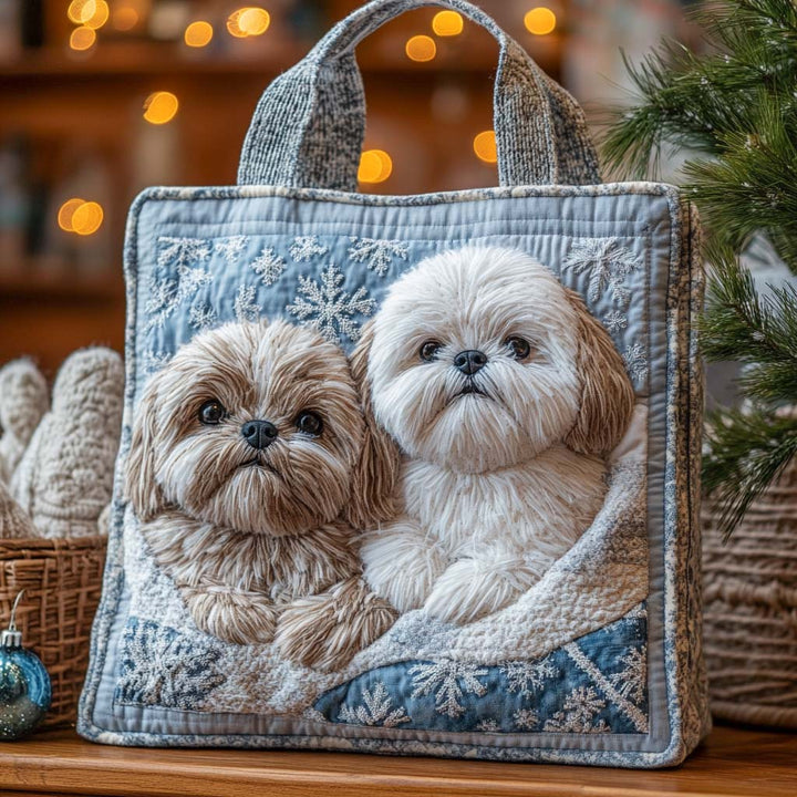 Saco de mão Shih Tzu elegante e prático
