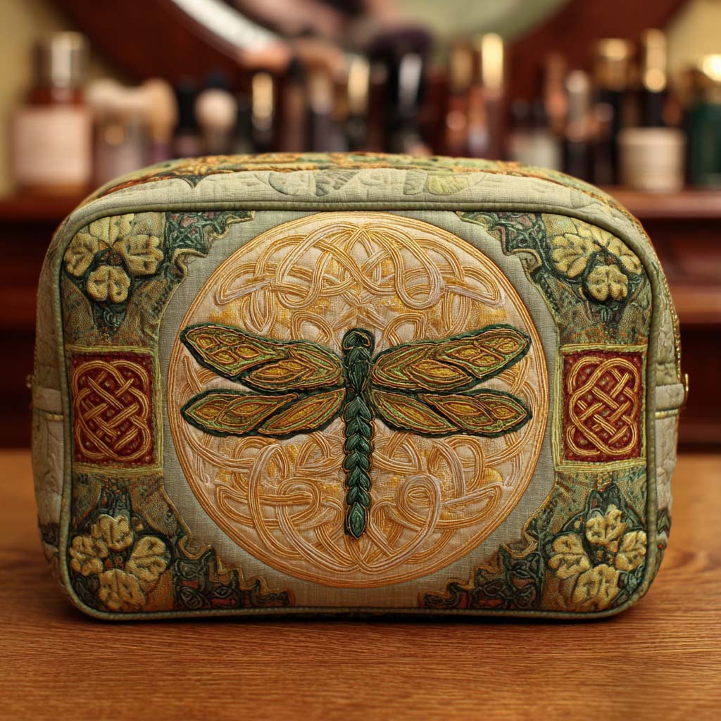 Bolsa de maquilhagem acolchoada Dragonfly Muse