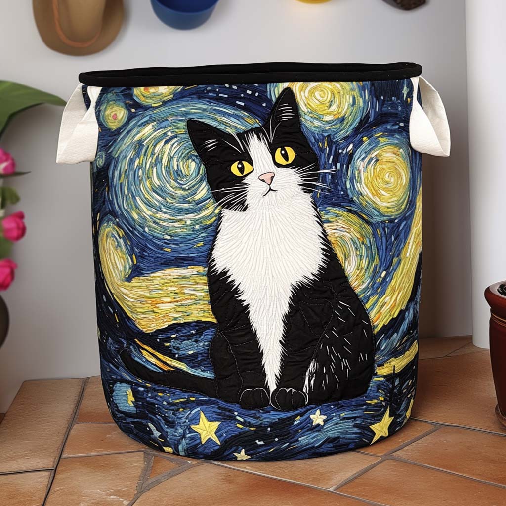 Cesto de roupa elegante para gatos