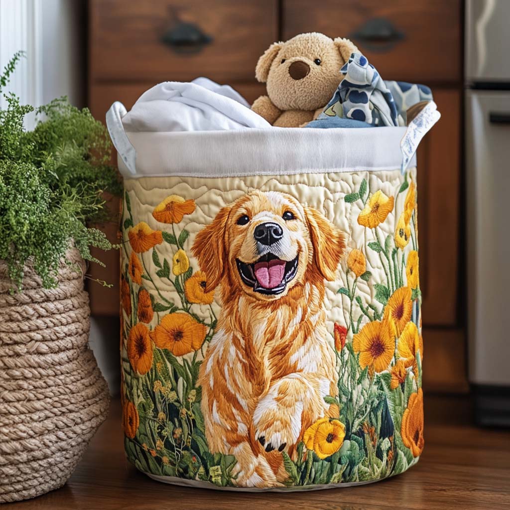 Cesto de roupa Happy Golden Pup