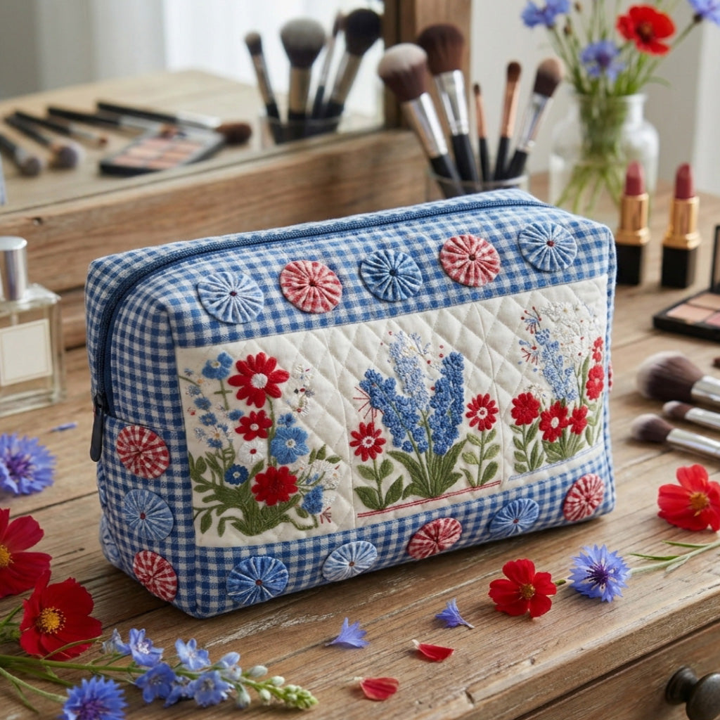 Bolsa de maquilhagem acolchoada Heartland Harmony