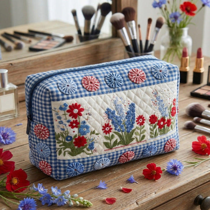 Bolsa de maquilhagem acolchoada Heartland Harmony