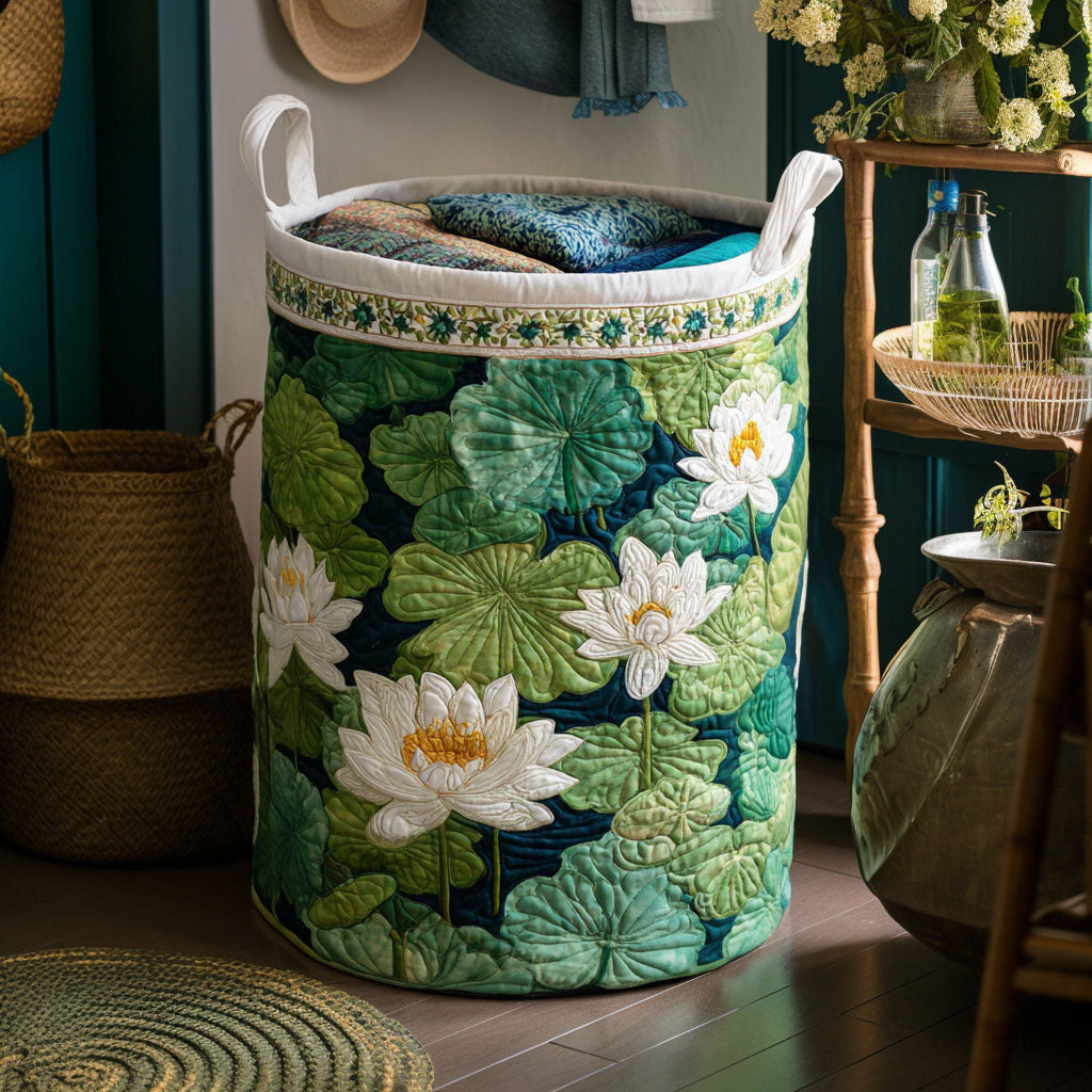 Cesto de roupa fresca Lily Pond
