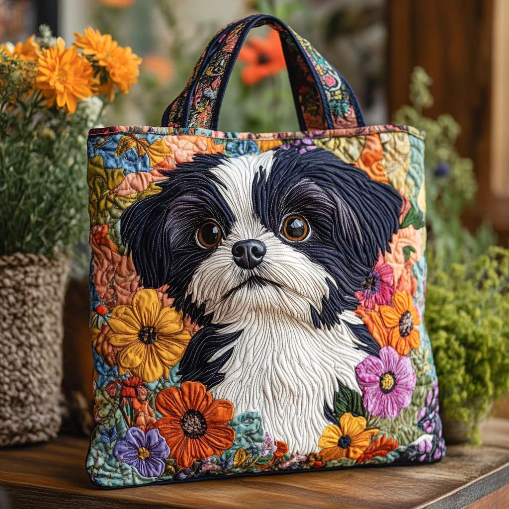Saco de mão Shih Tzu elegante e prático
