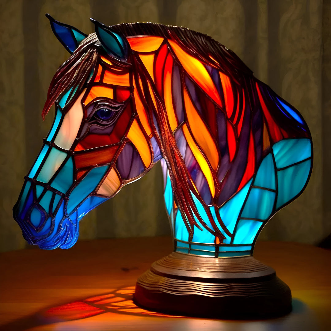 Lâmpada mágica de cavalo espírito