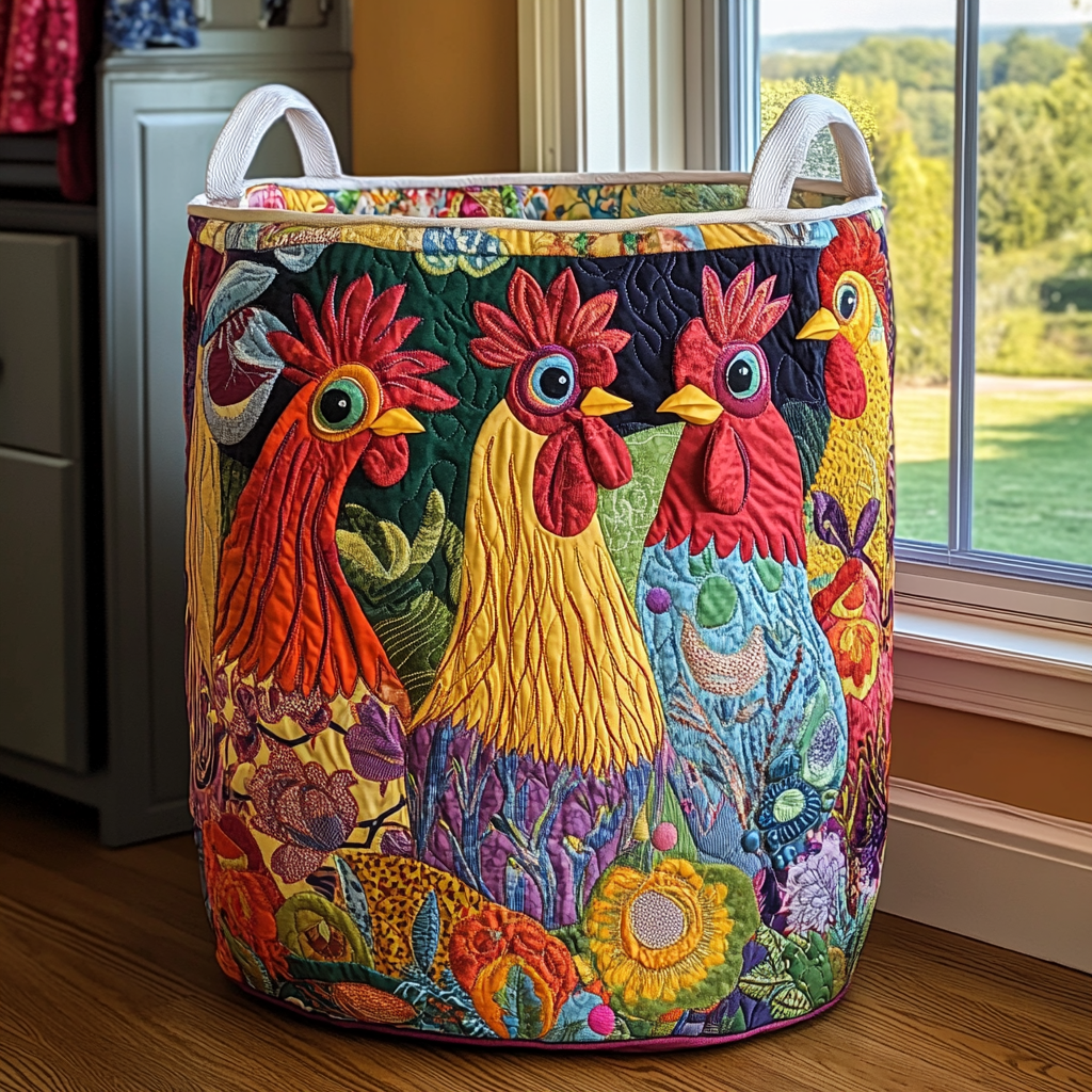 Cesto de roupa Rooster Parade