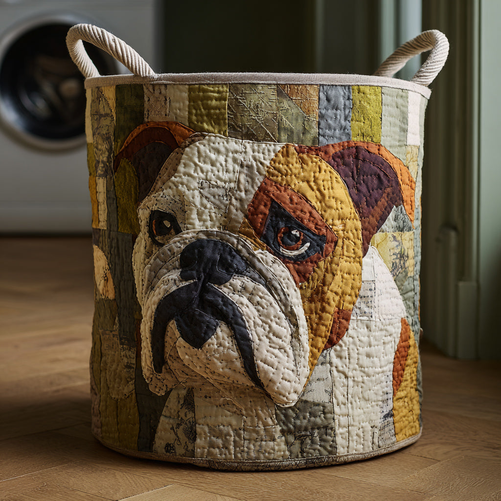 Cesto de roupa rústico Bulldog