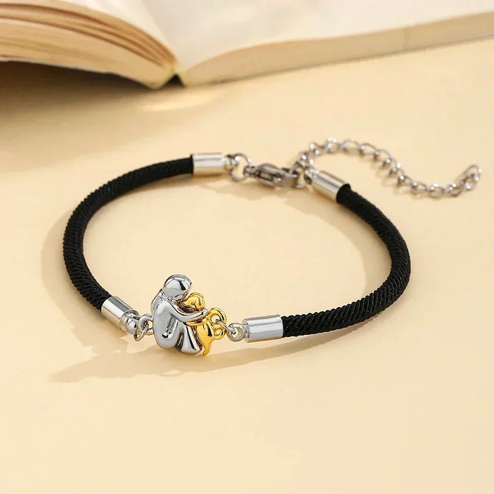 Pulseira de cordão com ícone de cão