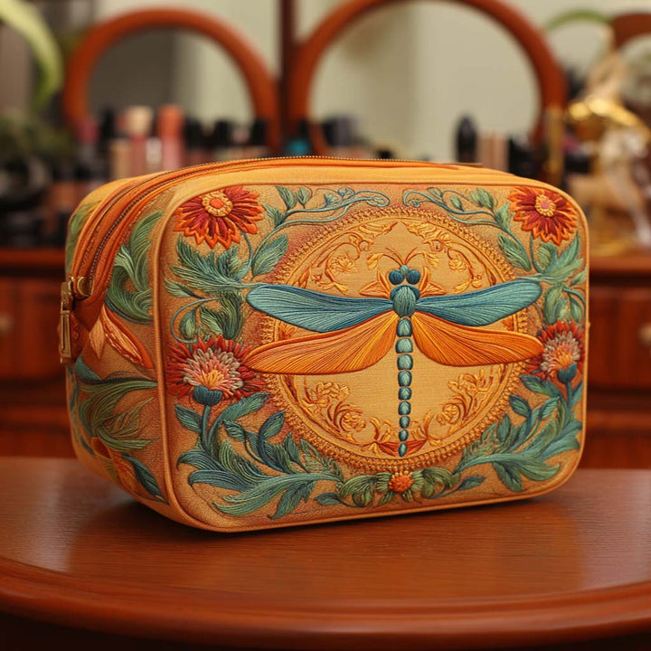 Bolsa de maquilhagem acolchoada com brilho