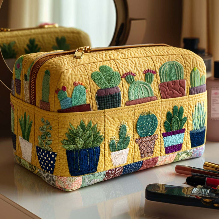 Bolsa de maquilhagem acolchoada com design solar