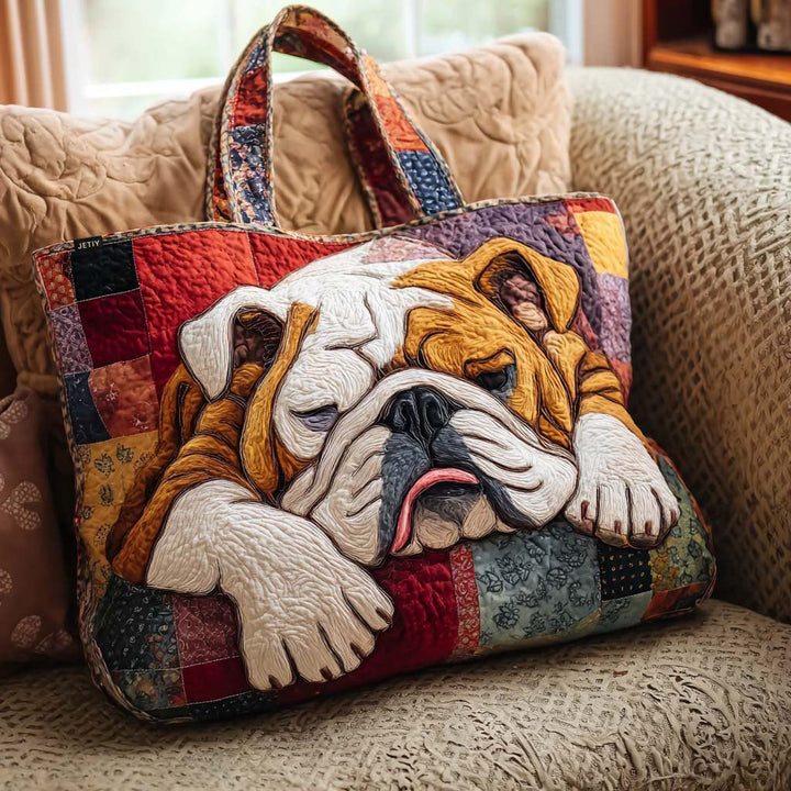 Saco de pano Bulldog com design doce e divertido