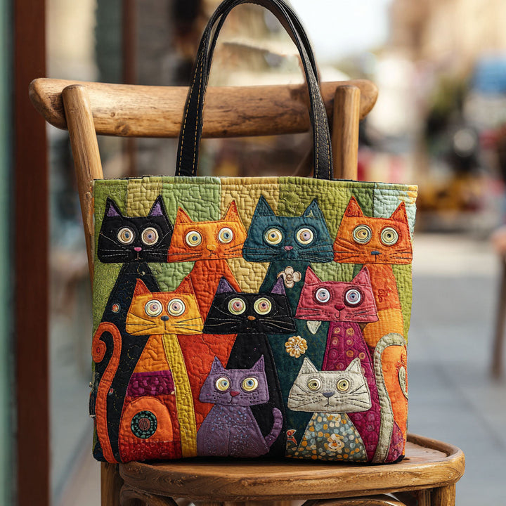 Saco de mão Whimsy Whiskers com design divertido