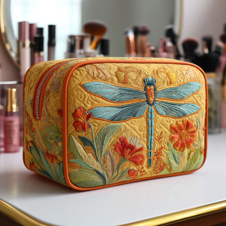 Bolsa de maquilhagem acolchoada com asas