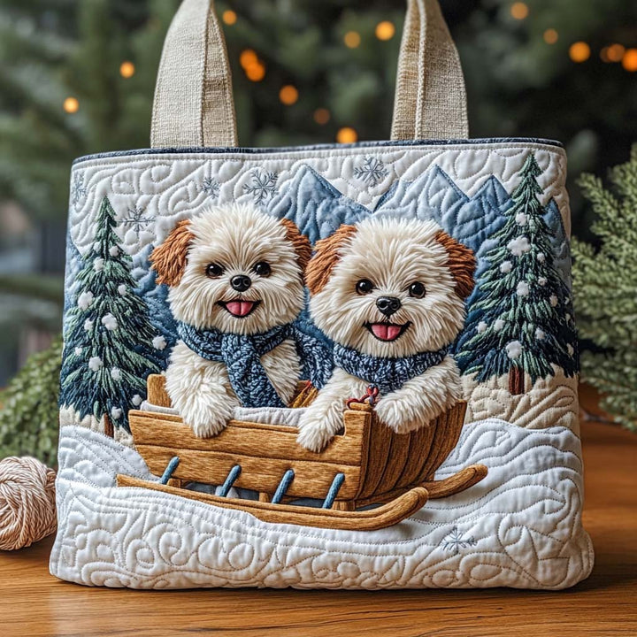 Saco tote brilho de inverno