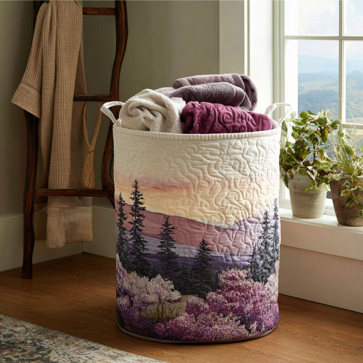 Cesto de roupa Wisteria Winds em vime natural