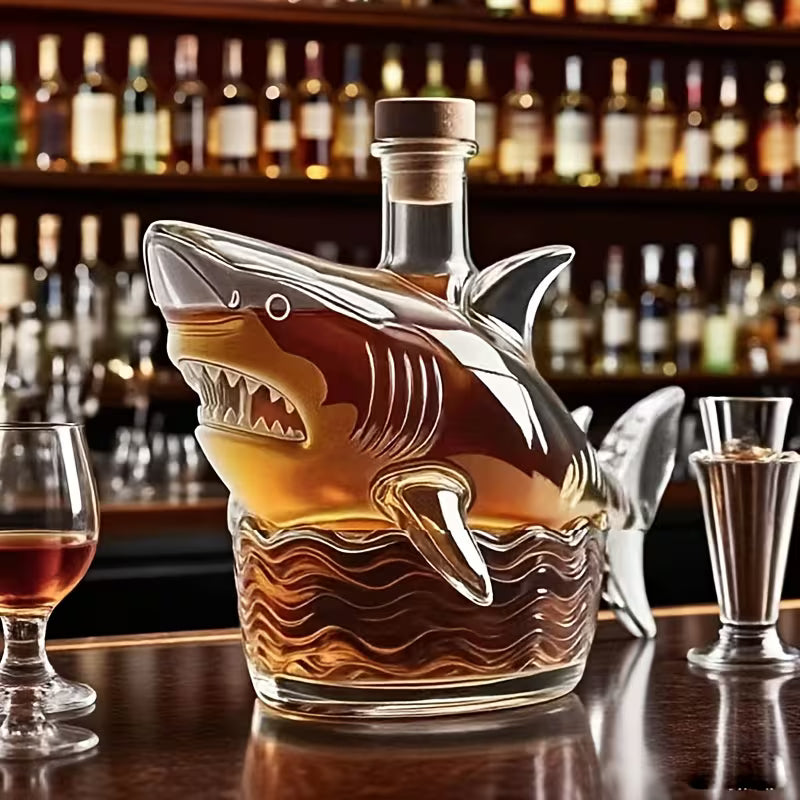 Garrafa de whisky Shark