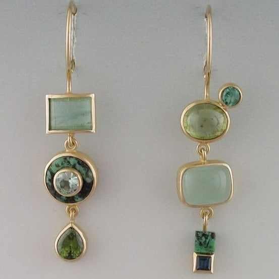 Brincos verdes vintage