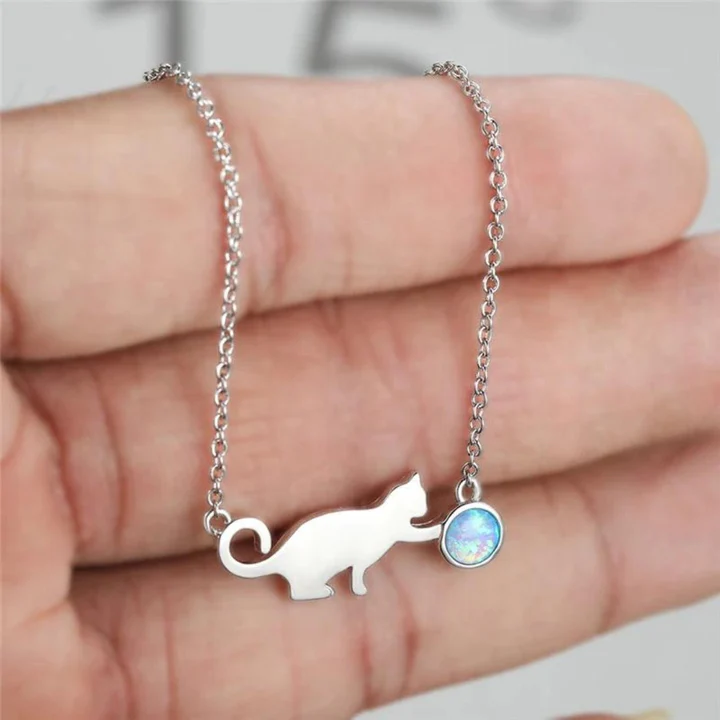 Colar de gato vintage em estilo retro