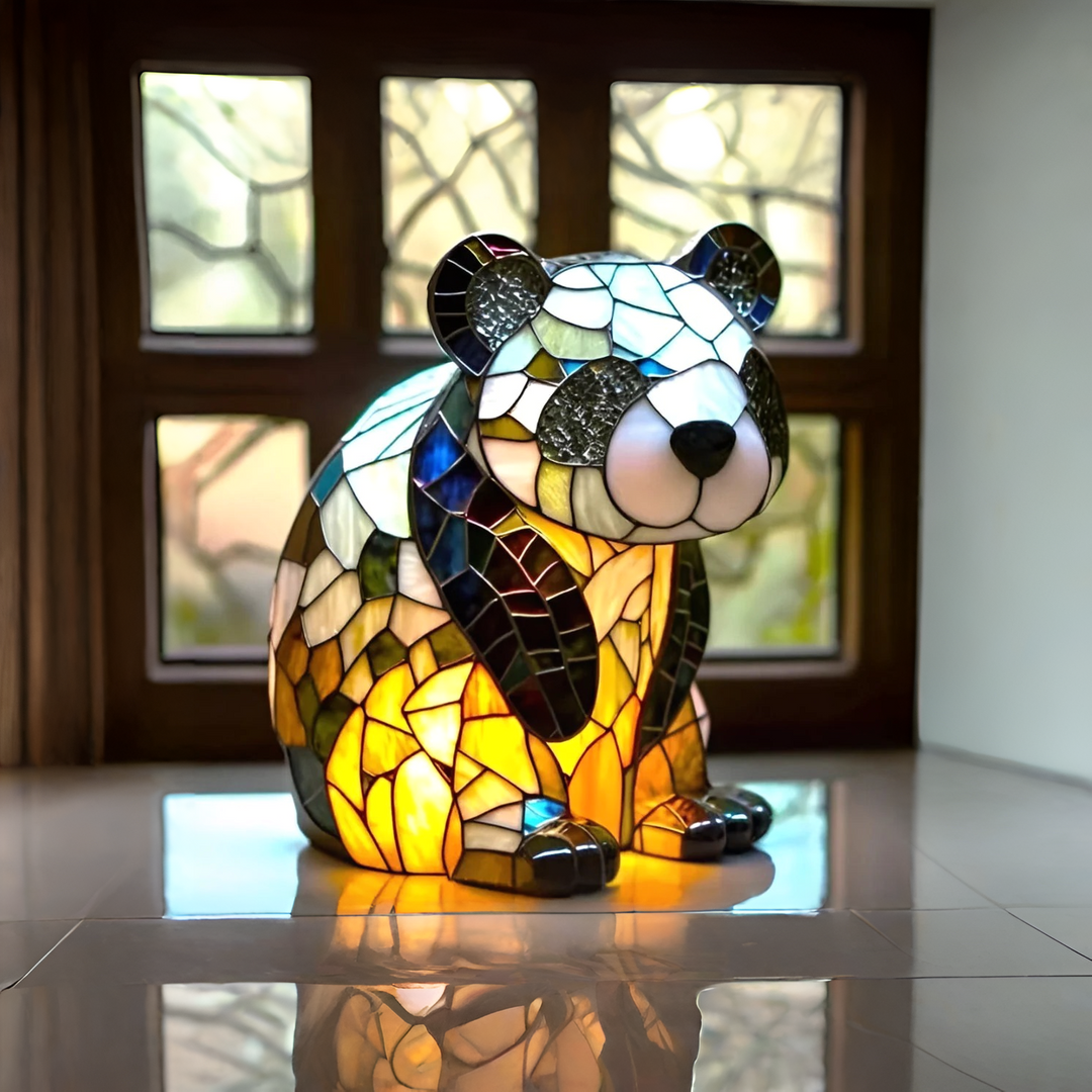 Luz de presença panda encantado para noites mágicas