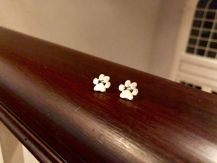 Brincos de patas em aço inoxidável hipoalergénico