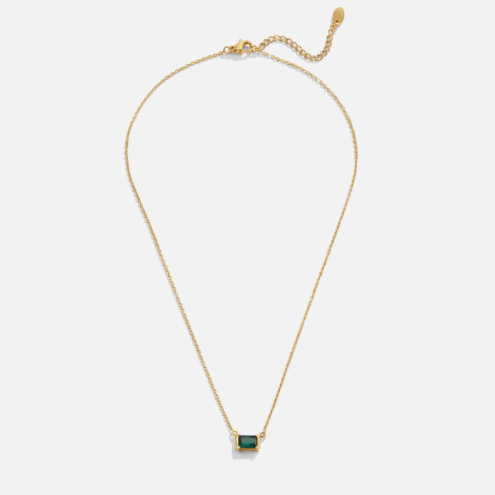 Colar de esmeralda verde Moni