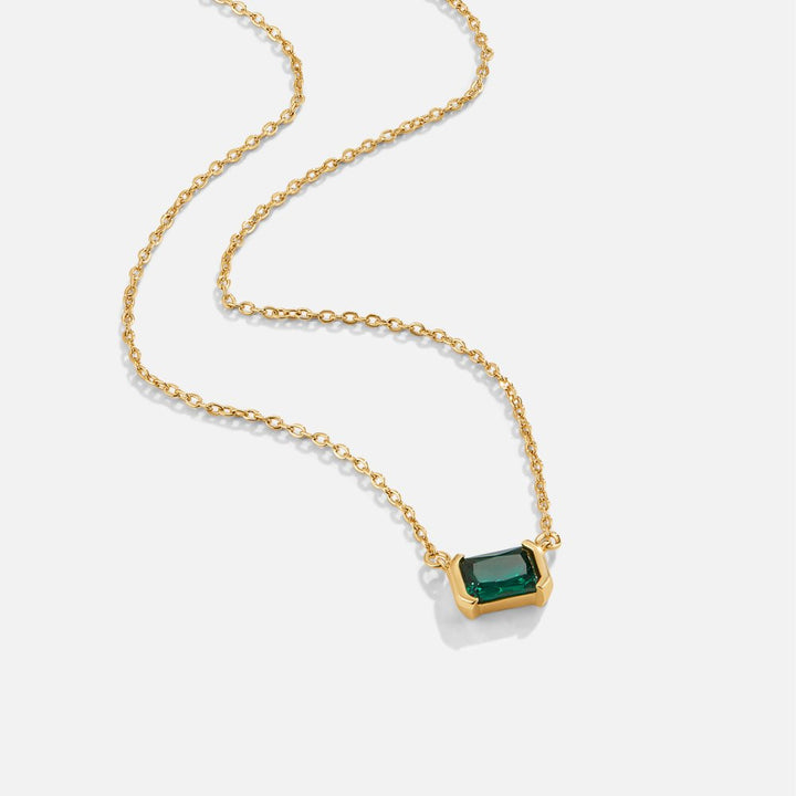 Colar de esmeralda verde Moni