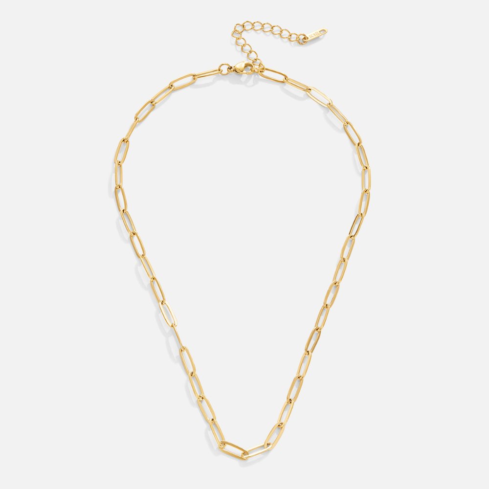 Colar de ouro com clip elegante