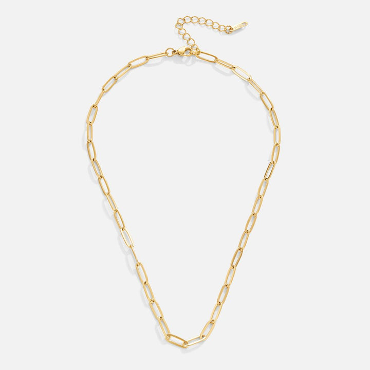Colar de ouro com clip elegante