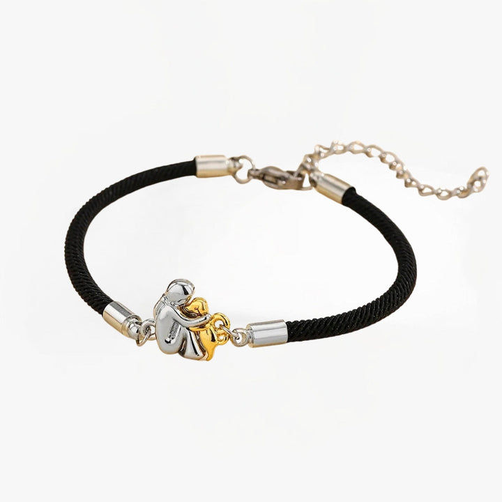 Pulseira de cordão com ícone de cão