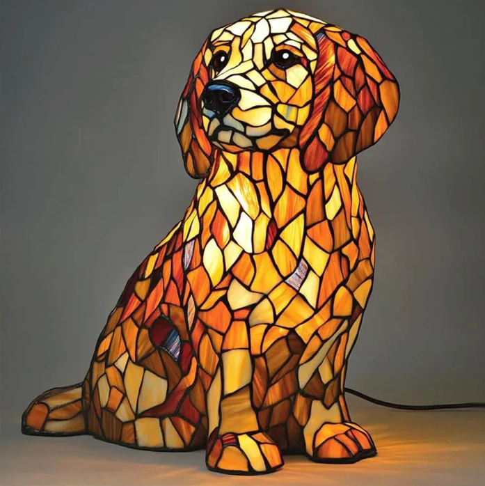 Lâmpada de espírito de golden retriever