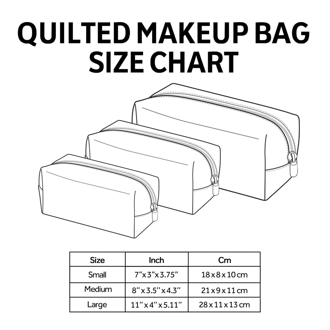 Bolsa de maquilhagem acolchoada com asas brilhantes
