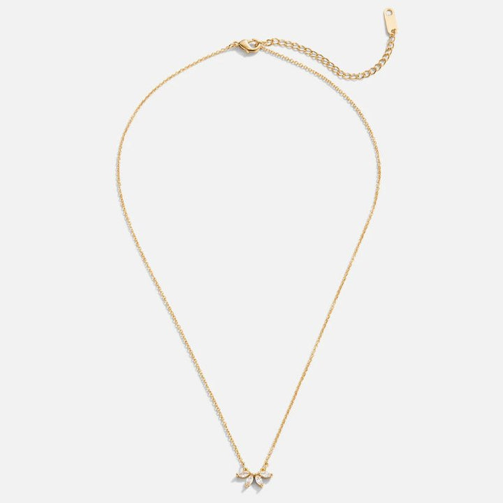 Colar de folhas em cristal Omelia