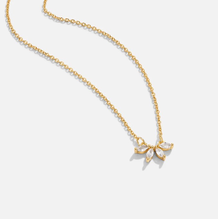 Colar de folhas em cristal Omelia
